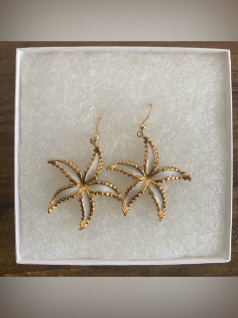 Gold Starfish Dangle Earrings New Summer Collection